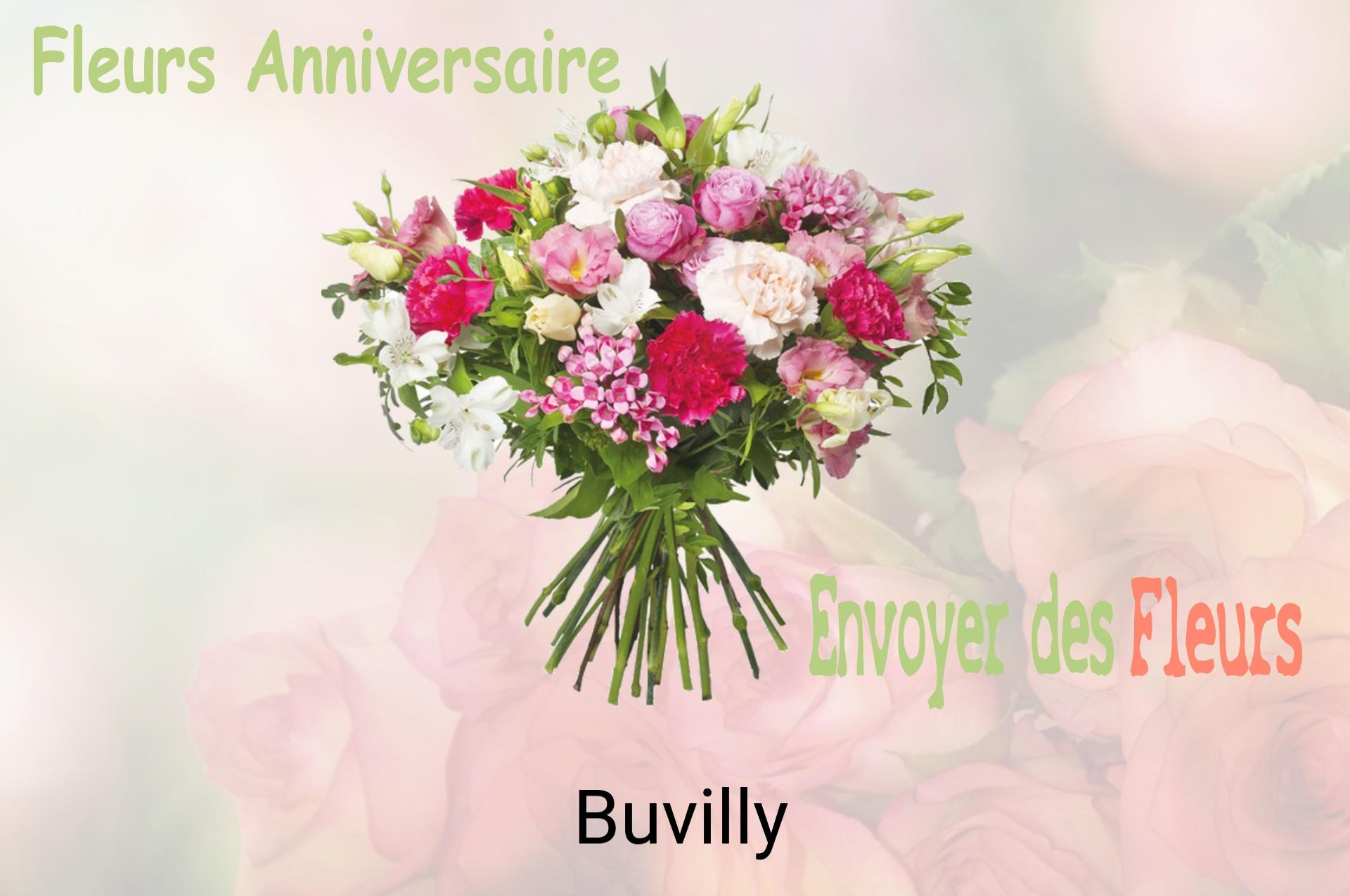 Bouquet de fleurs d’anniversaire livré à Buvilly